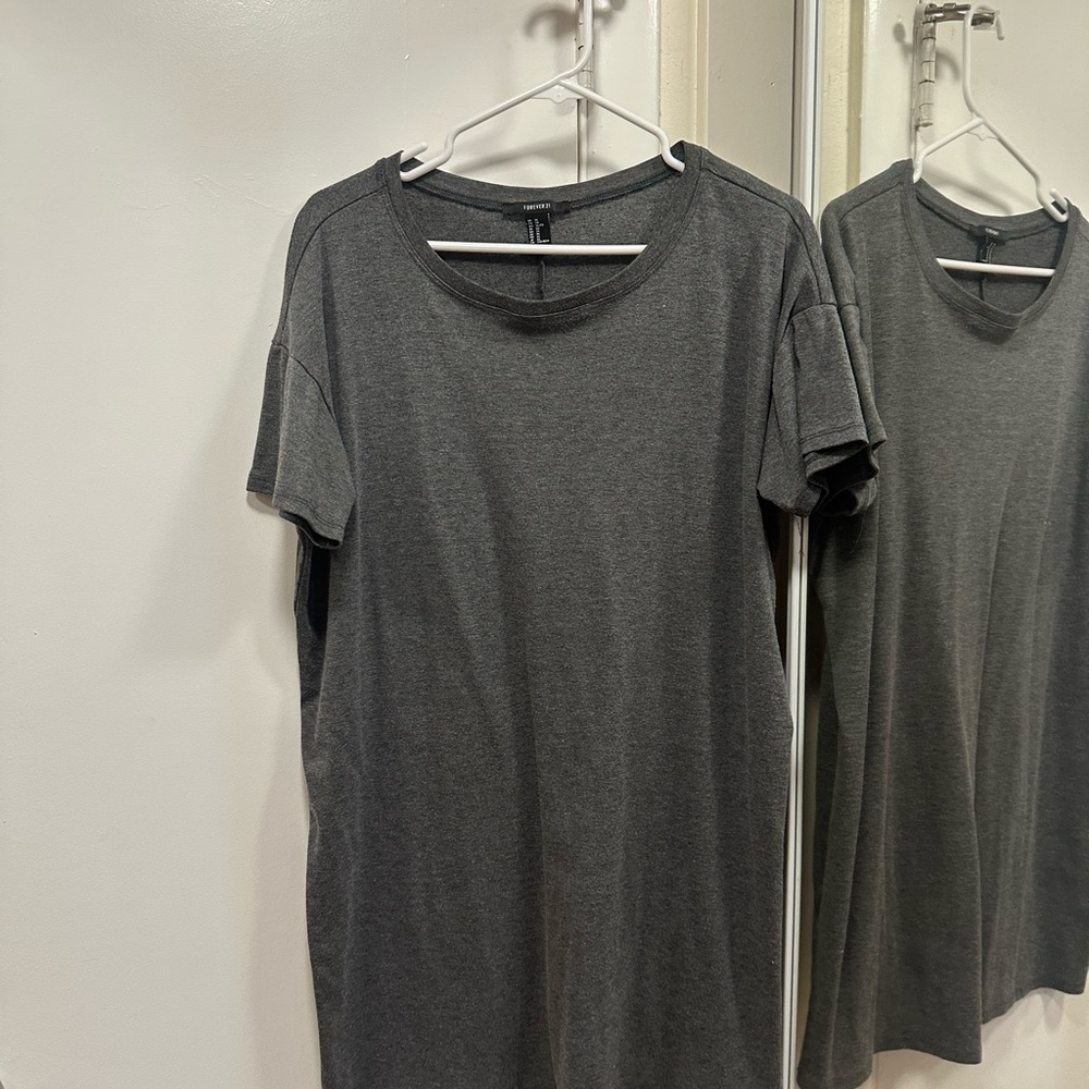H&M Gray T-Shirt Dress